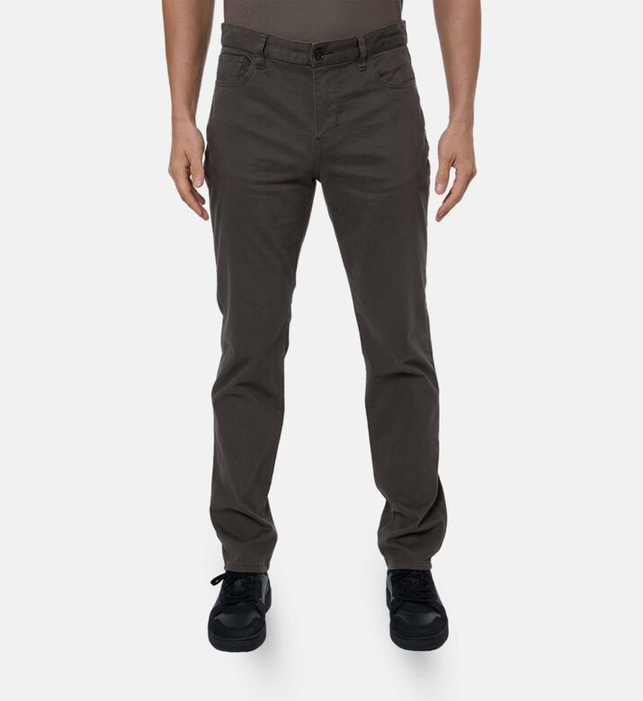 Vince Cotton 5-pockets Pants, Dark-green, 33, Model View