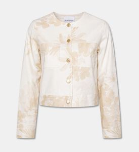 Carter and White Cropped Utility Button Jacket, Packshot View