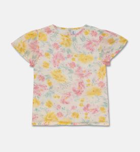 Jules & Juliette Paris Floral Short-sleeve Blouse, Packshot View