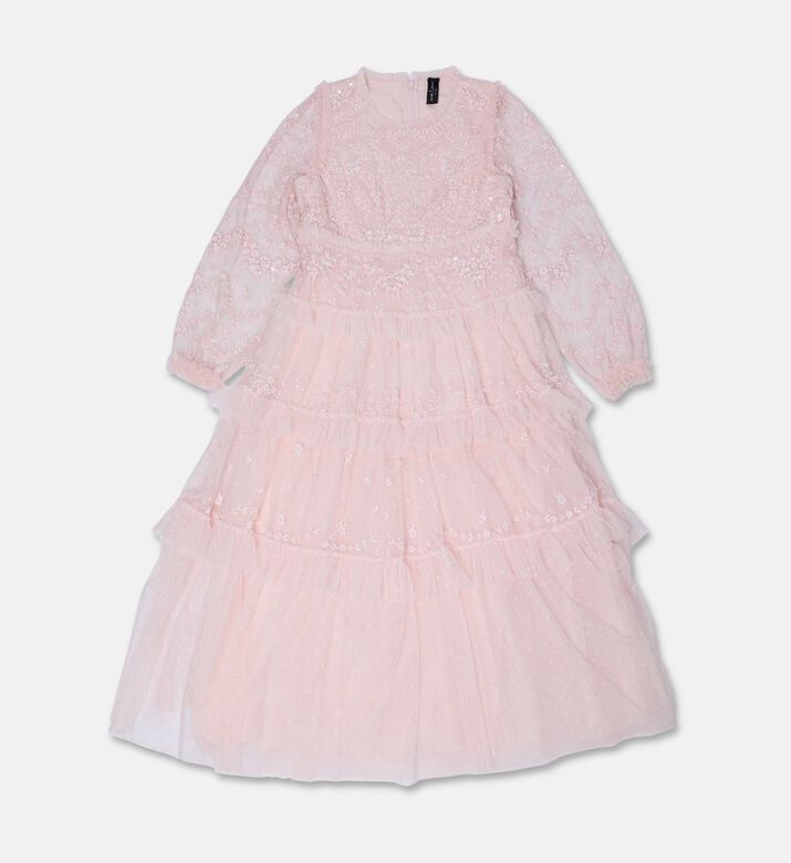 Needle And Thread Blossom Sheer Floral Lace Midi Dress, Packshot View