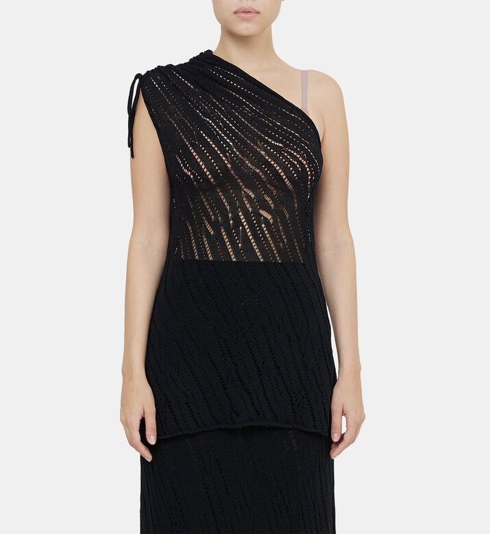 One-shoulder Stitched Top One-shoulder Stitched Top