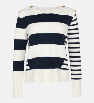 Poetesse Knitted Sailor Sweater