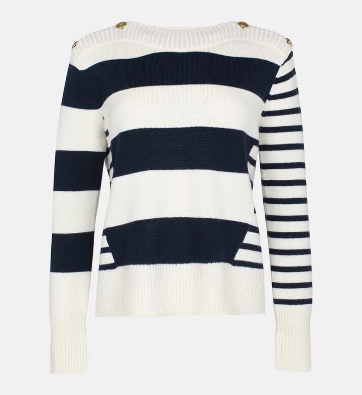 Poetesse Knitted Sailor Sweater