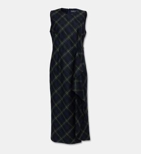 Luisa Spagnoli Check Sleeveless Midi Dress, Packshot View