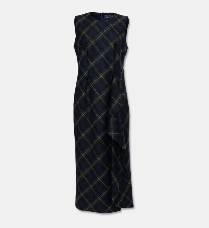 Luisa Spagnoli Check Sleeveless Midi Dress, Packshot View