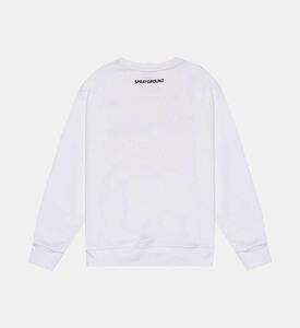 Sprayground Sharks-in-paris Characters Sneaking Sweatshirt, White, 8y, Packshot View