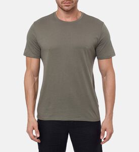 Vince Crewneck Long-sleeve Sweater, Olive, L, Model View
