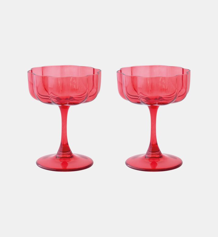 Colored Glass 2-piece Glasses Set
