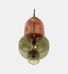 مصباح معلق زجاجي دائري