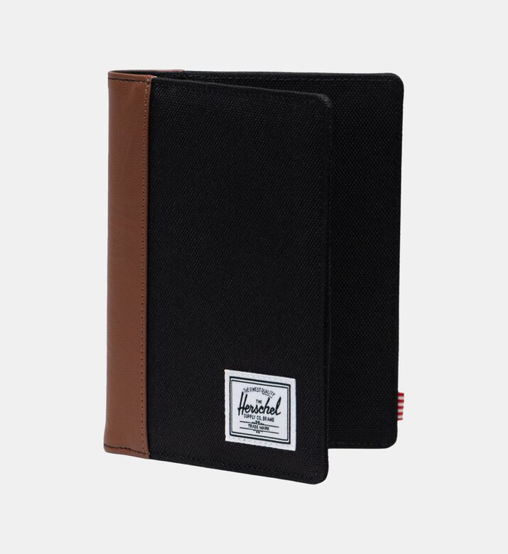 Pebbled Vegan Leather Spine Passport Holder