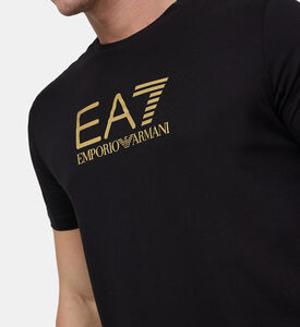 Cotton Gold Logo-print T-shirt