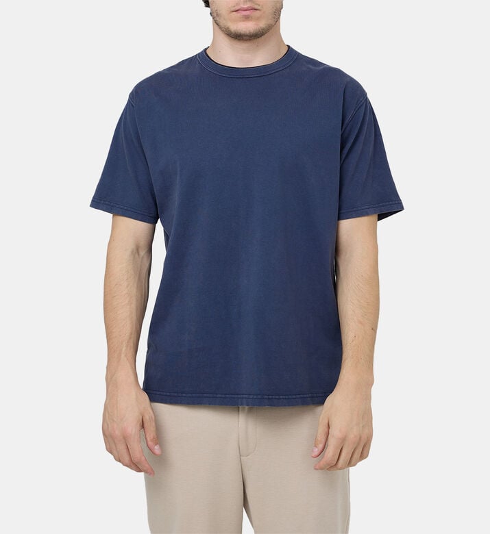 تيشيرت قطن بياقة مستديرة سادة تيشيرت قطن بياقة مستديرة سادة