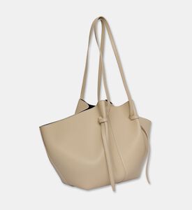 Yuzefi Mochi Suede Large Bag, White, Packshot View