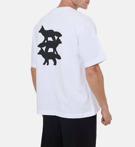 Maison Kitsune Cotton Oversized Fox-print T-shirt, Model View