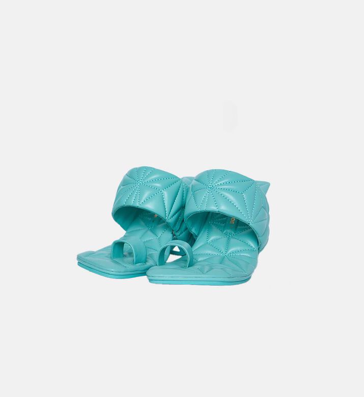 صندل جلد مبطن هندسي