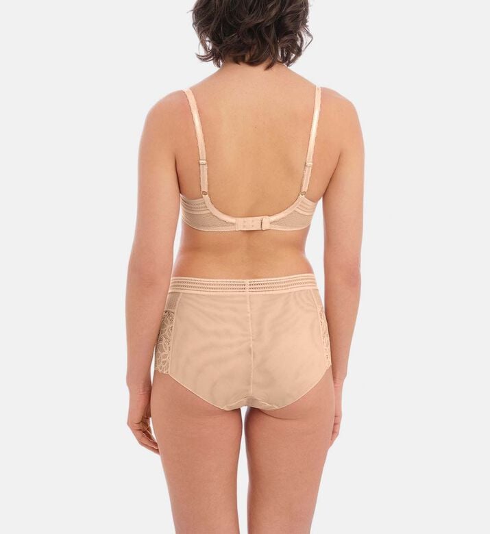 Wacoal Raffine Underwired Bra, Nude, 100, F, Model View Wacoal Raffine Underwired Bra, Nude, 100, F, Model View