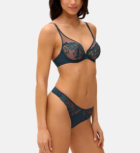 Lace Mesh Embroidered Shorty Briefs