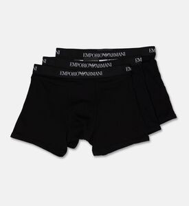 Emporio Armani Mid-rise Trunk Briefs Set, Black, Xl, Packshot View