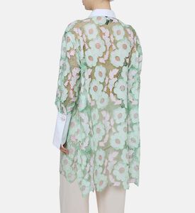 Embroidered Floral Long-sleeve Shirt