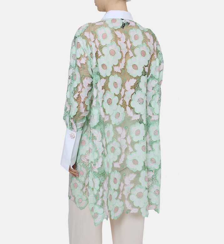 Embroidered Floral Long-sleeve Shirt