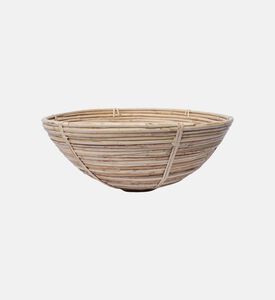 سلة خشب مركزية كبيرة من خشب