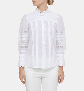 Trevy Cotton Puffy Sleeves Blouse