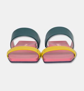 UN United Nude Cow Leather Contrast Slides, Pink, Eu-40, Packshot View