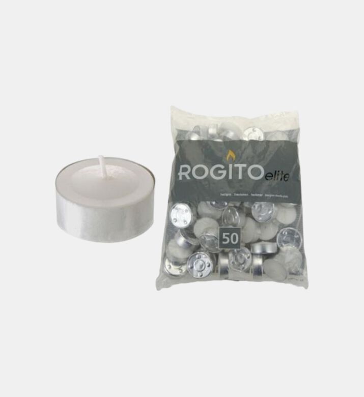 Home Deco and More Classic 50-piece Tealight Candles Pack, Packshot View