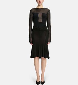 Angular-cup Long-sleeve Bodysuit