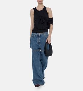 بلوزة جيرسي بتفصيل عقدة