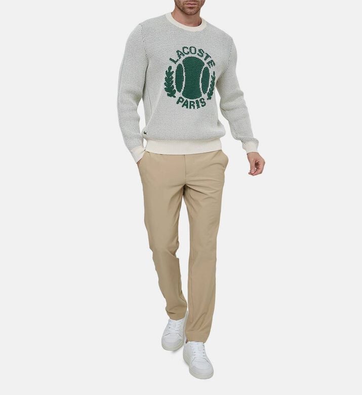 Heritage Jacquard Motif Cotton Sweater Heritage Jacquard Motif Cotton Sweater