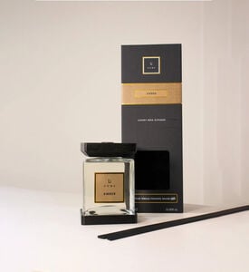 Home Life Style Diffuser Square Reed Amber, Clear, 250-ml, Packshot View