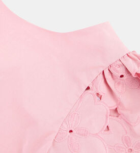 فستان بتطريزات أنجليزية للبنات