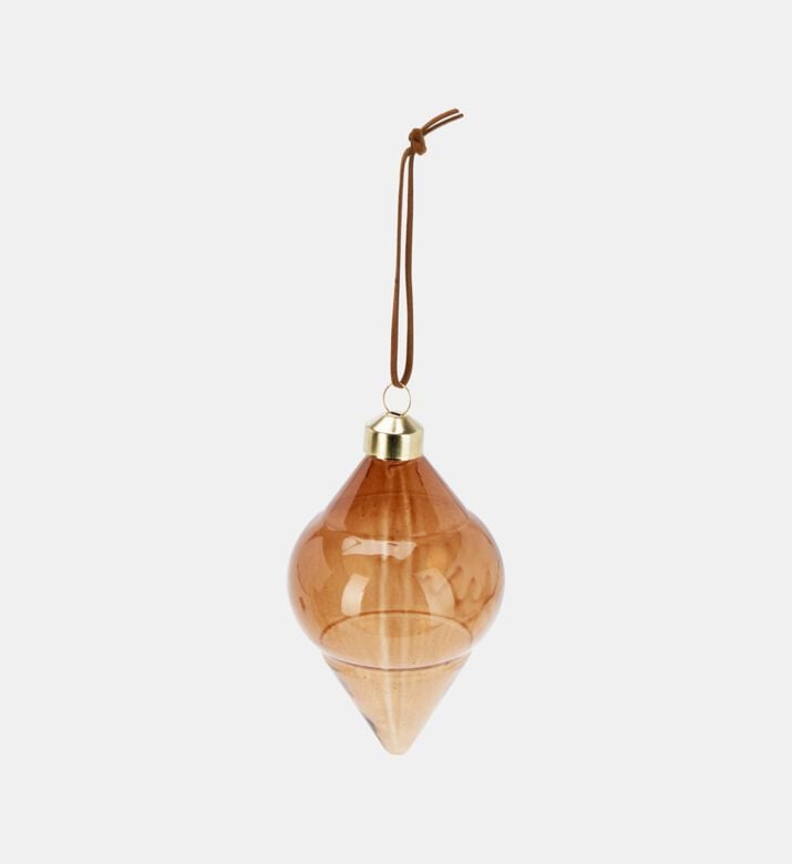 Home Deco and More Ornamant Glass, Orange, Packshot View