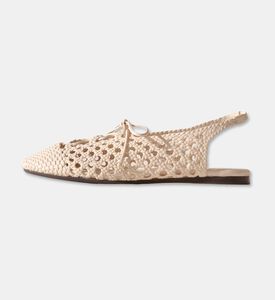 Hereu Lace-up Woven Slingback Flats, Packshot View