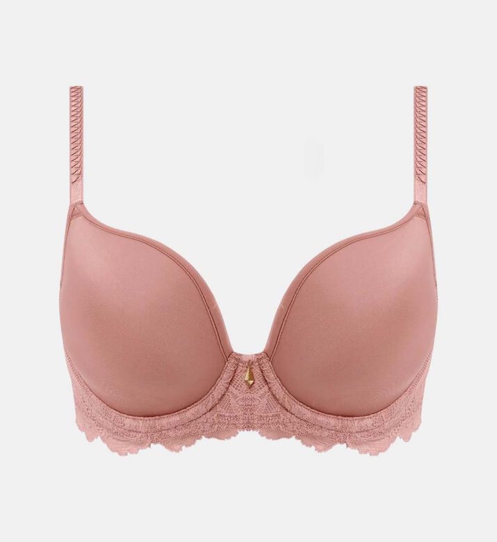 Wacoal Floral-embroidery Regular-fit Bra, Nude, 95, E, Packshot View