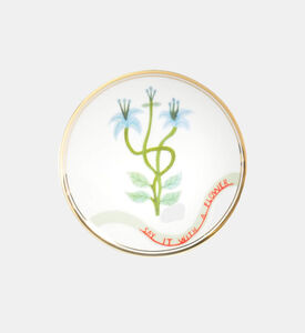 طبق زهور من البورسلين من بوتانيكا