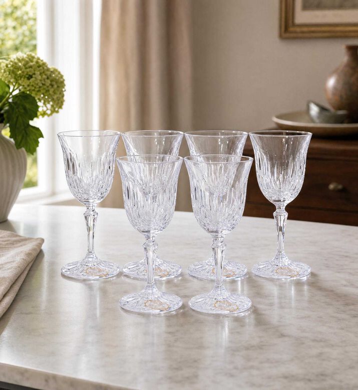 Cristal de Paris Barcelona Crystal Glass 6-piece Set, Model View