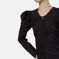 Benatea Crisp Cotton Zippered Top