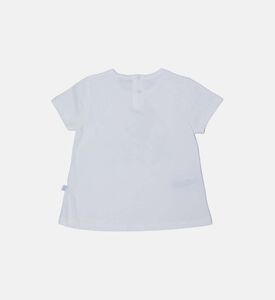 تي شيرت بطباعة نمط رسم للأطفال