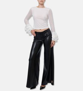 Alice and Olivia Delina Logo-detail Oversized Hoodie, Model View