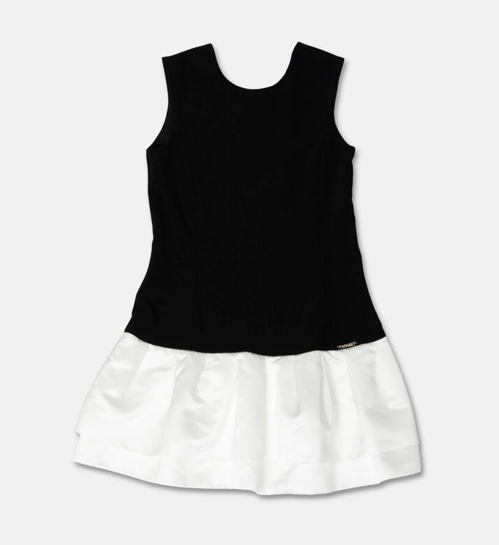 Twinset Contrast Ruffle Woven Dress, Packshot View