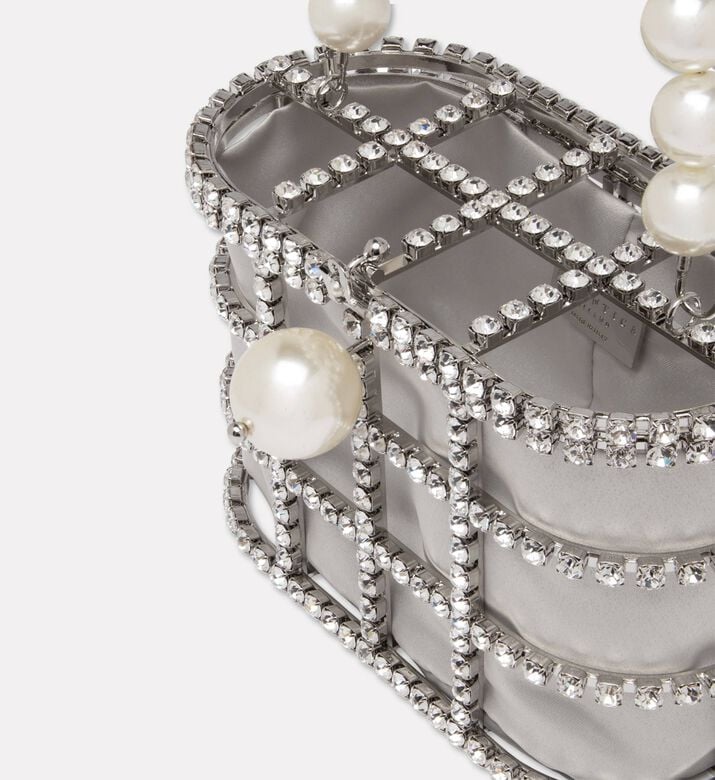 Rosantica Crystal-embellished Holli Charm, Silver, Packshot View