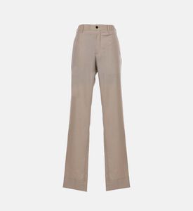Cotton Twill Blend Tailored Trousers