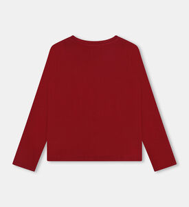 تيشيرت قطن بأكمام طويلة