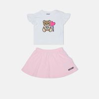 Teddy Bear Logo-print T-shirt Skirt Set