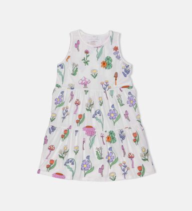 Casual Floral Tiered Dress