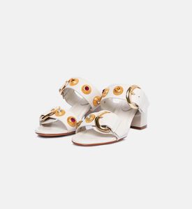 صندل جلد بكعب