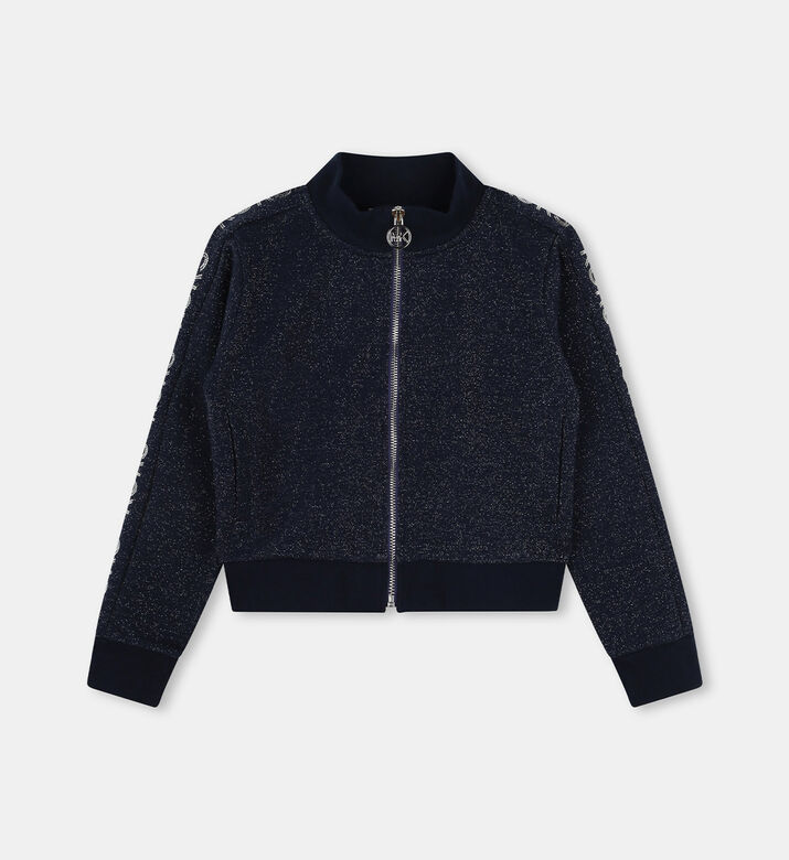 Logo Stripes Sleeves Cardigan