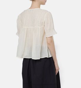 Sea NY Round Neck Sleeveless Top, Model View